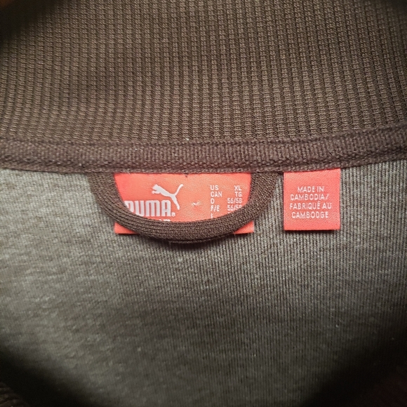 Men's Brown Puma Track Jacket, Size XL - Picture 4 of 6